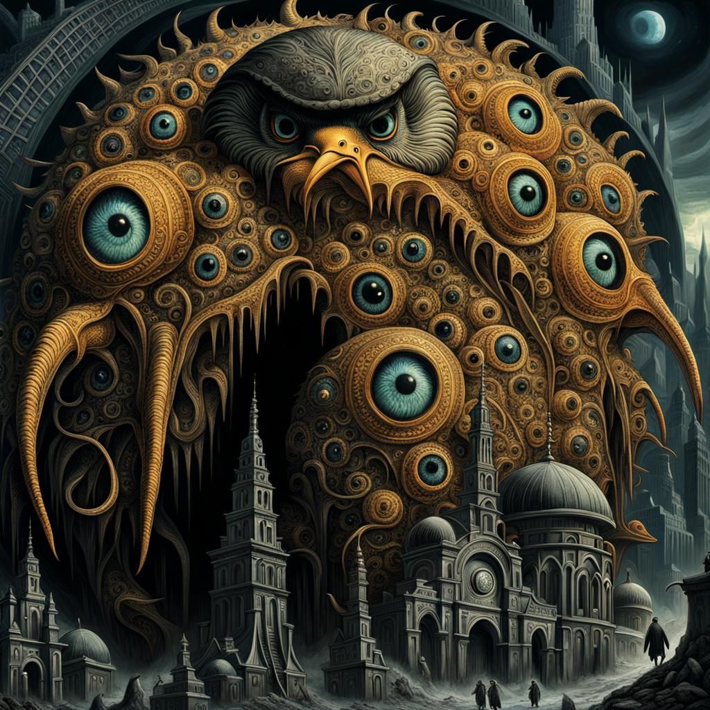 Penguins Witness a Lovecraftian Monster Apocalypse