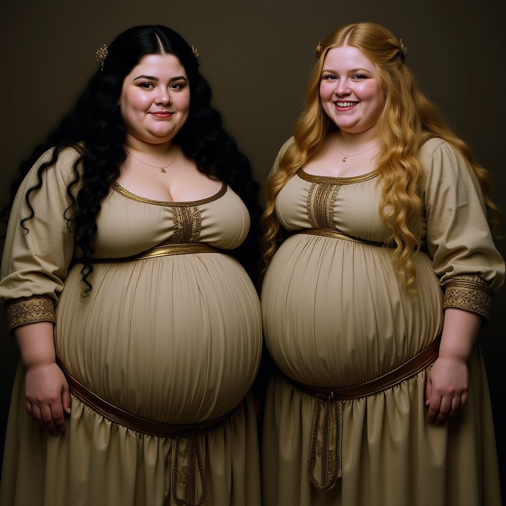 Two Overweight Queens in a Medieval Setting