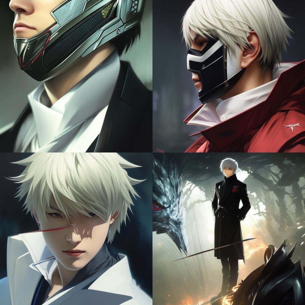 "Ken Kaneki" mask on , Tokyo Ghoul