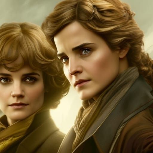 Holmes and Watson: Reimagined Portrait in 1910 Style