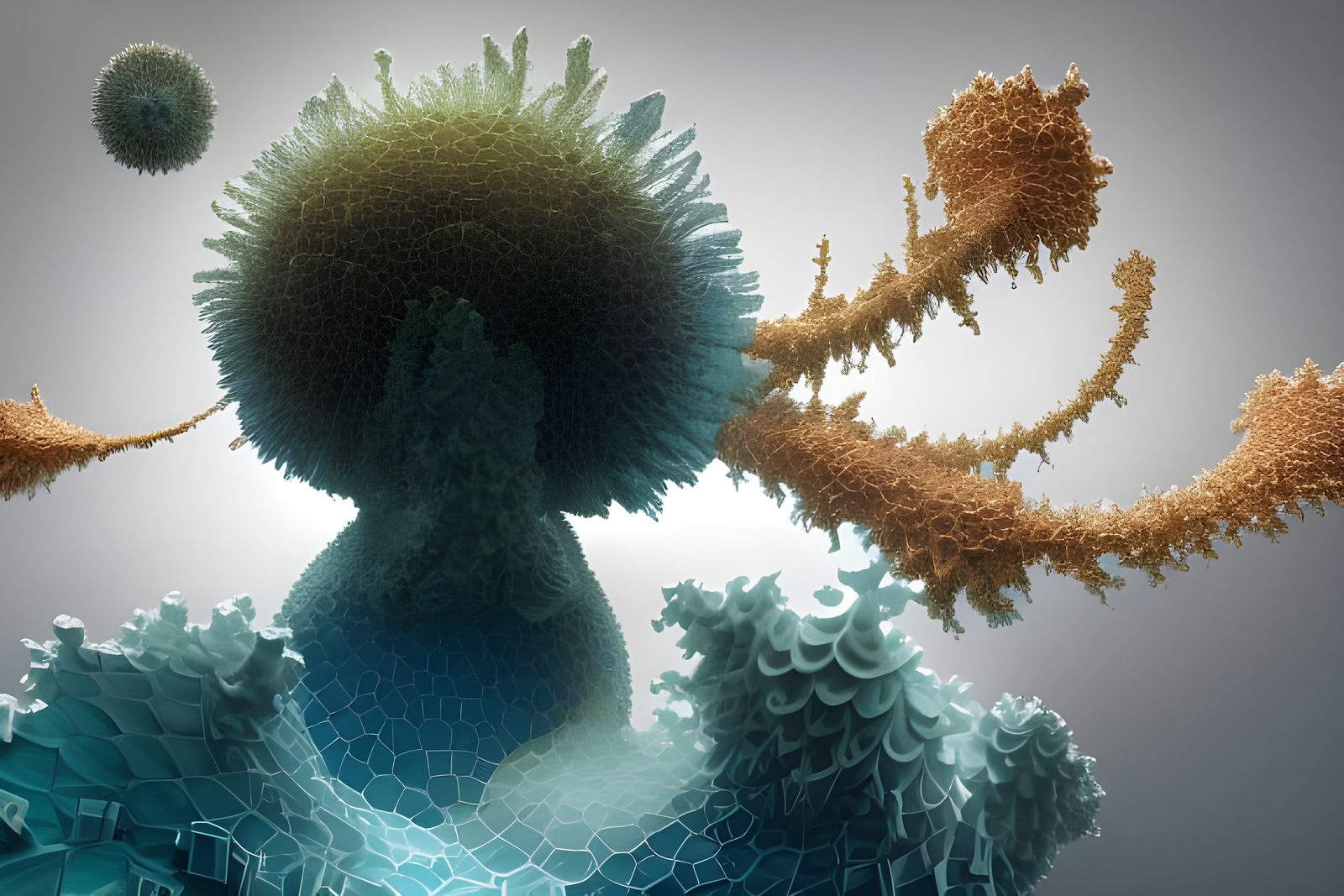 Hyperdetailed Recursive Fractals in Photorealistic Style