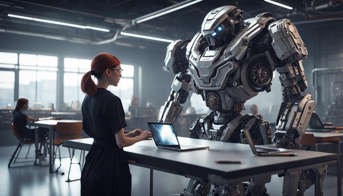 Futuristic Teachers Exchange in Sci-Fi Classroom