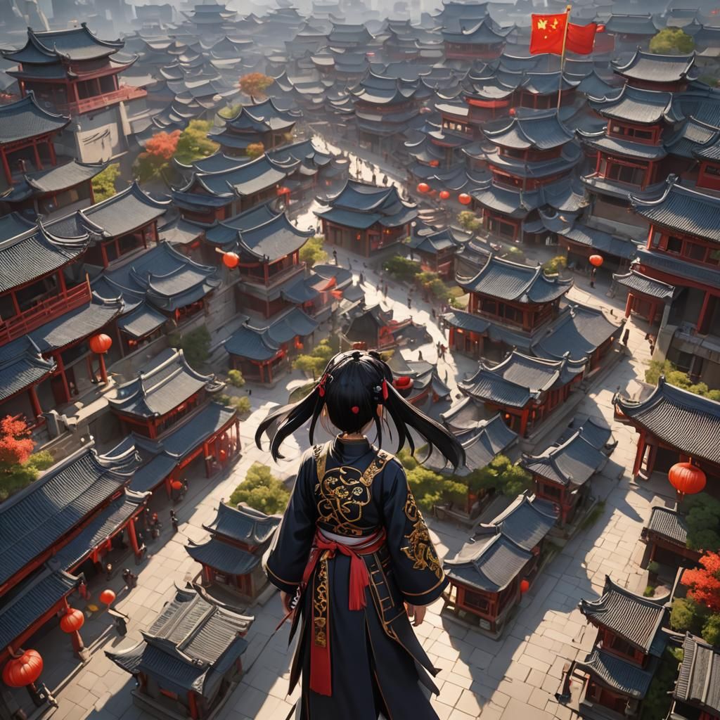 Detailed 3D Anime Art Inspired by WLOP