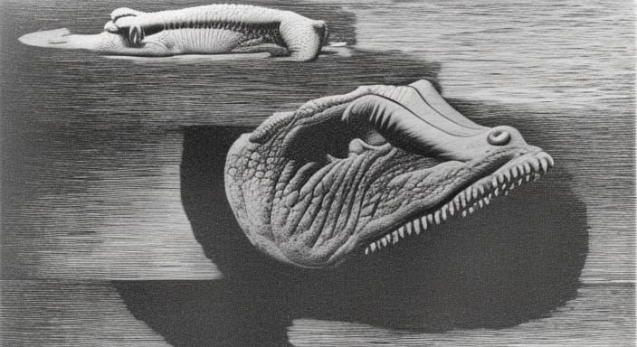 Surreal Crocodiles Inspired by Surrealist Masters