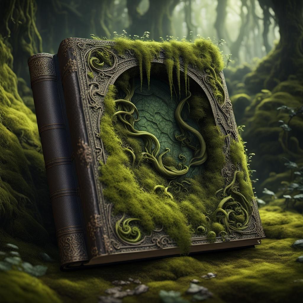 Fantastical Book with Nature Interior