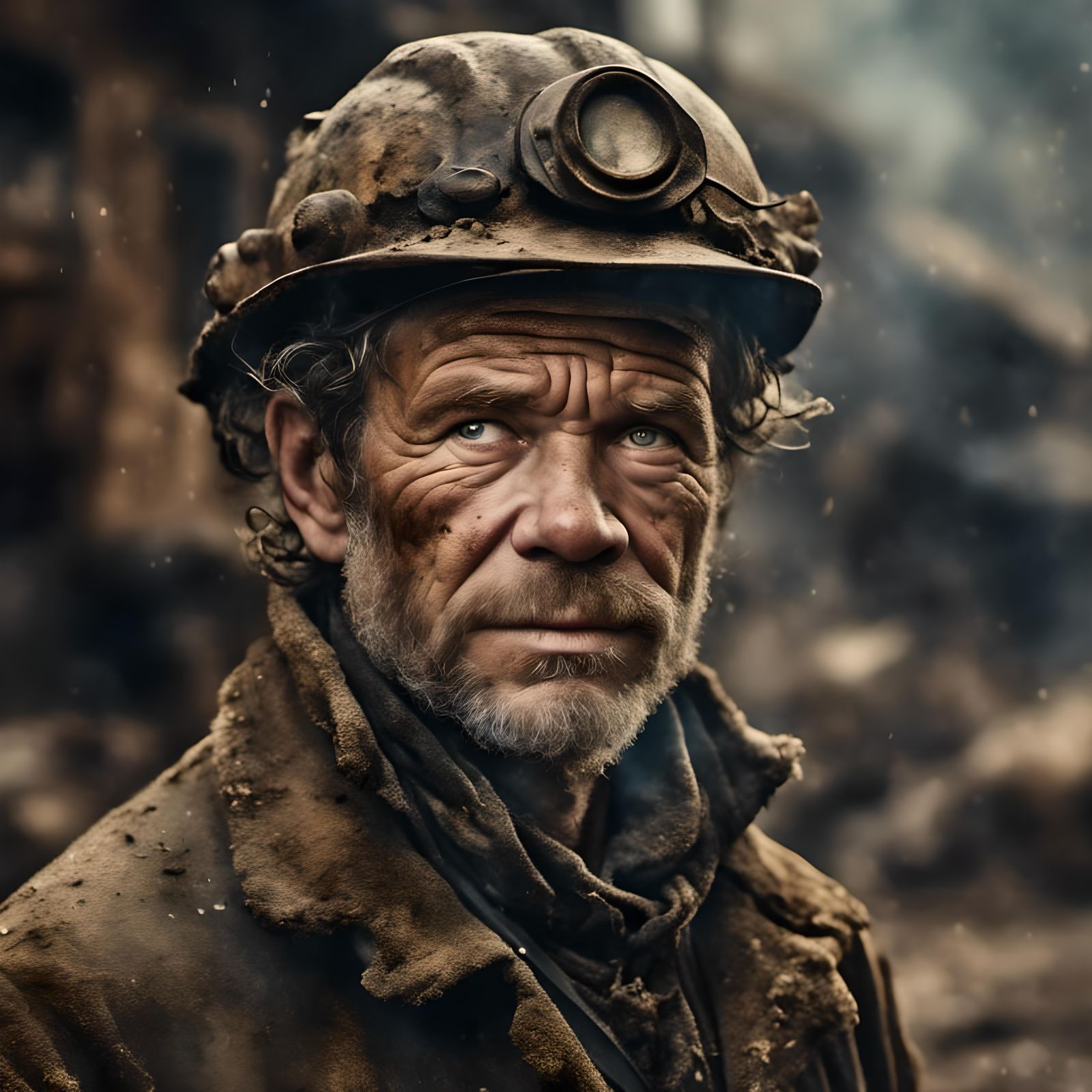 Mining Town Portrait in Professional Photography Style