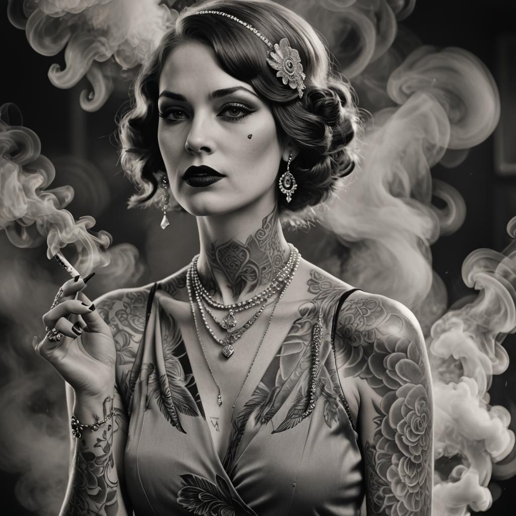 1920s tattoo lady