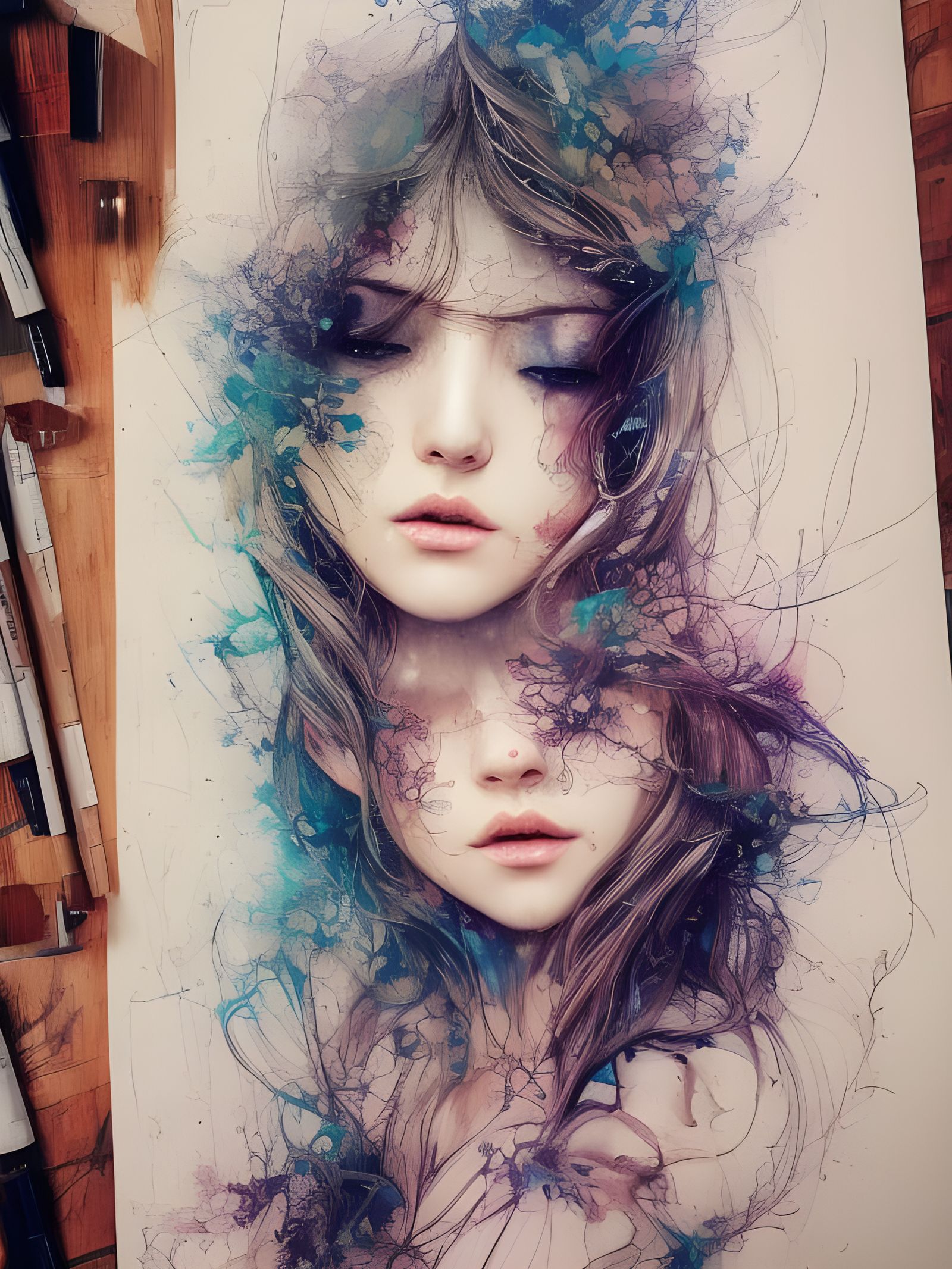 Magical Autumn Forestscape in Digital Illustration