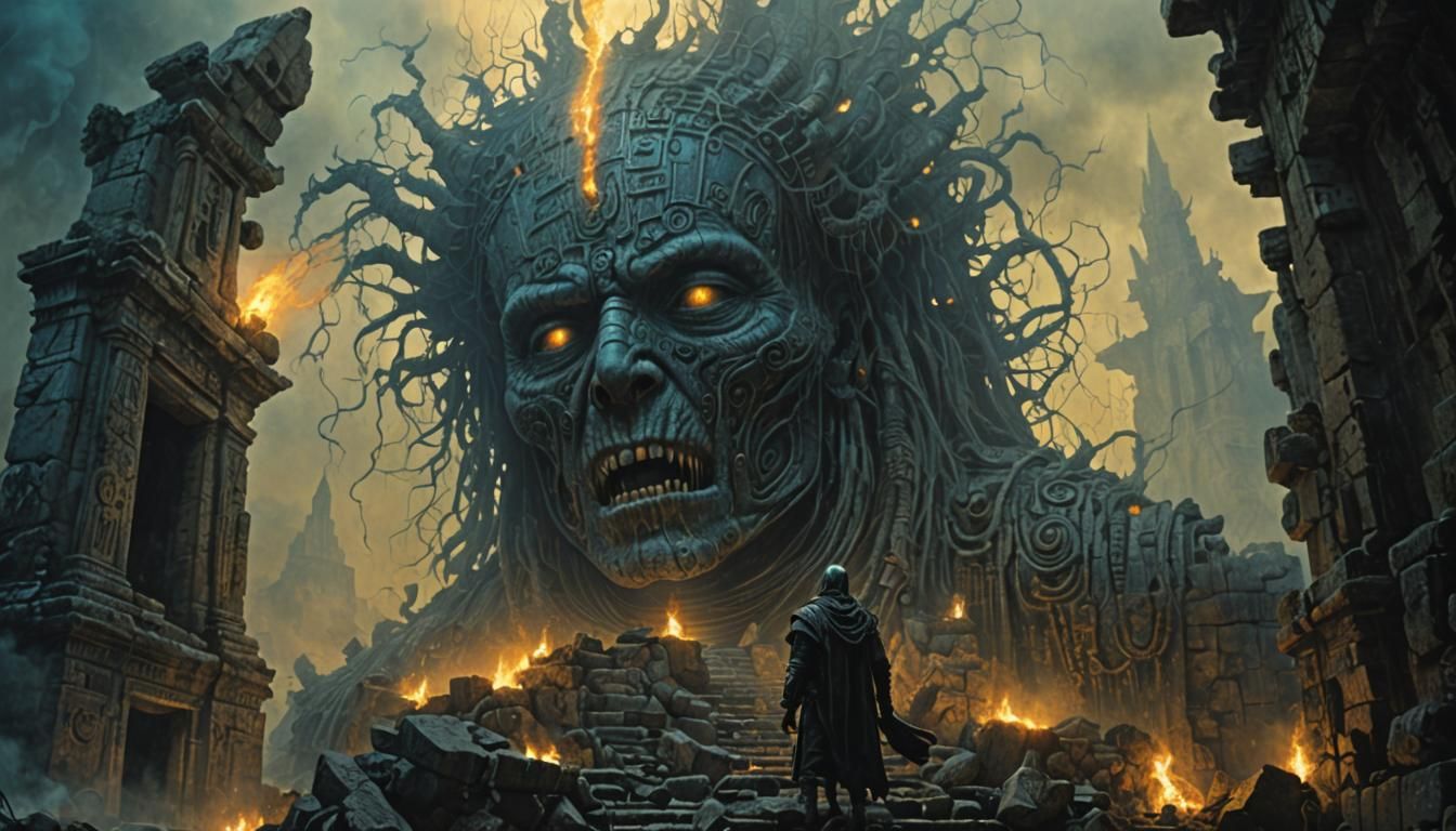 Terrifying Creature Roams Ancient Temple Ruins