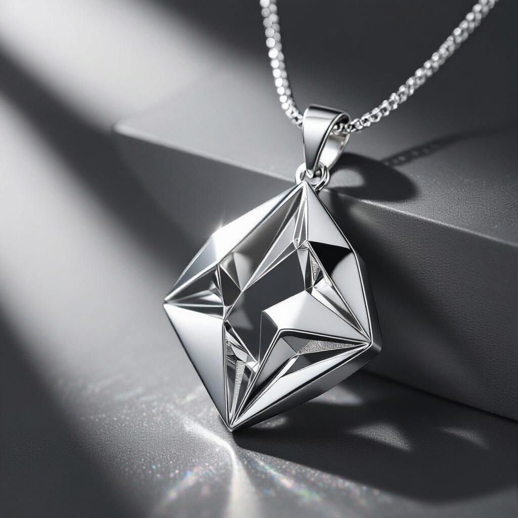 Ultra Modern Sterling Silver Pendant