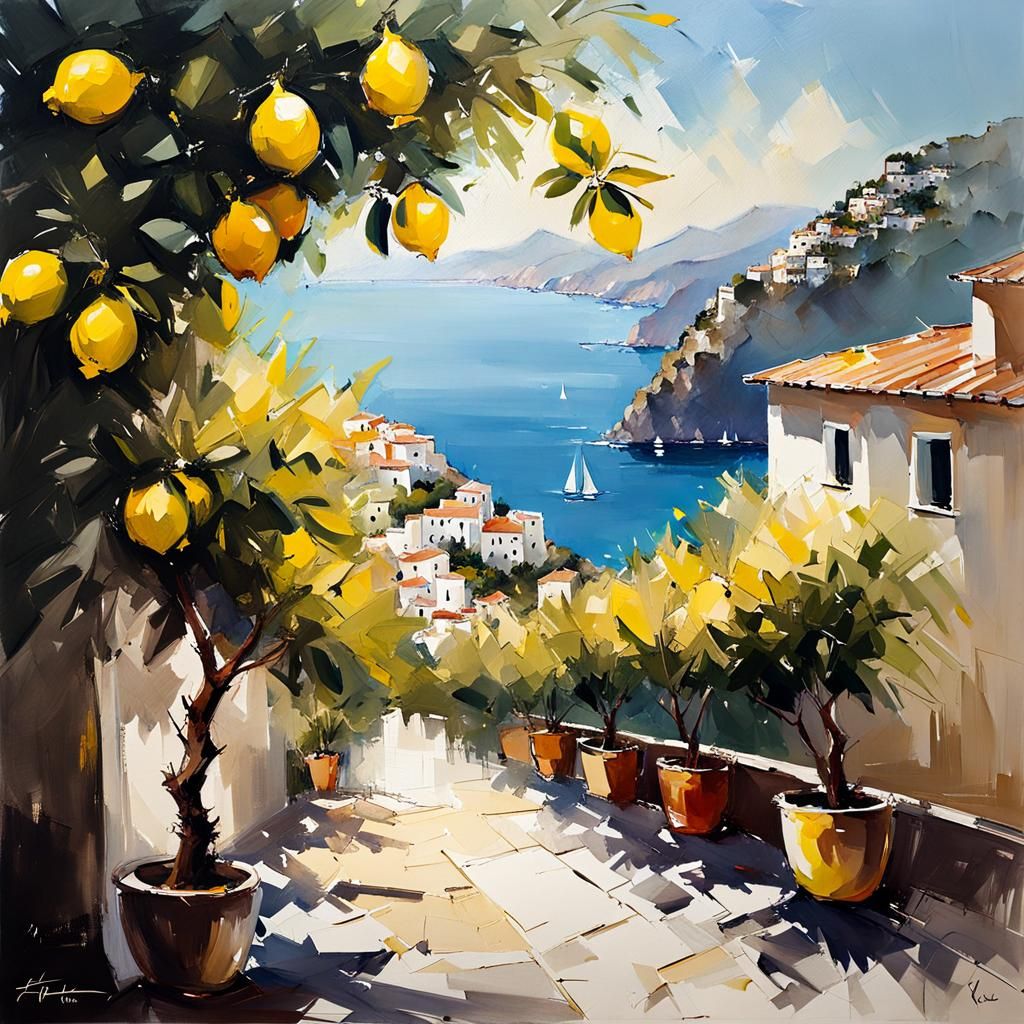 Lemon trees in Italy