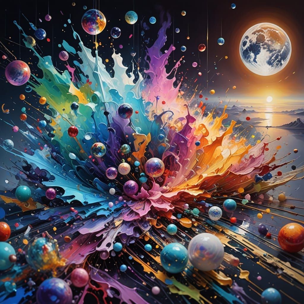 Abstract Artwork Symbolizing Perfection and Brilliance