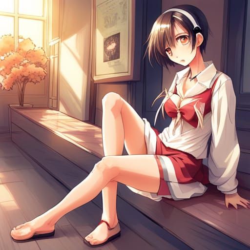 Anime Style Feet Art
