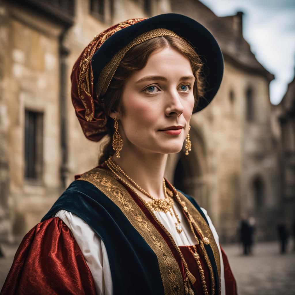 15th Century French Woman Portrait