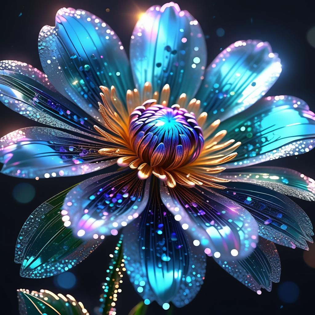 Sparkling flower