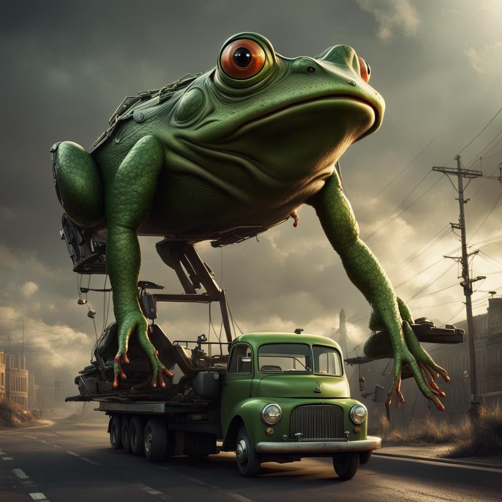 That time our truck got toad away.