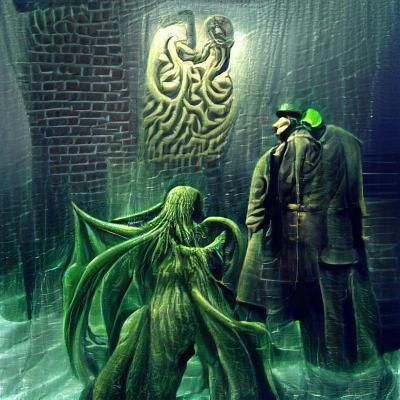 AI Interpretation of Cthulhu's Terrifying Form