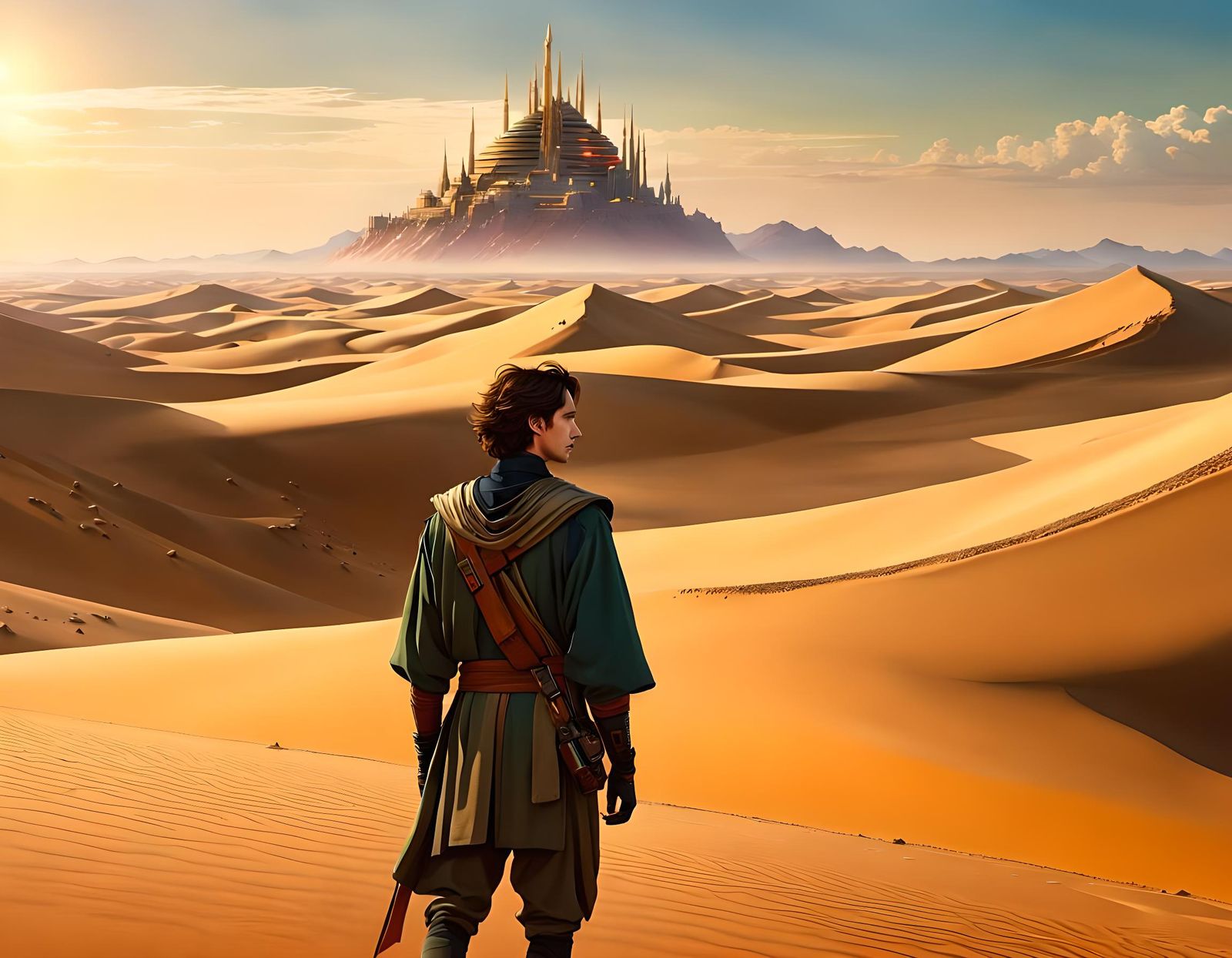 Timothée Chalamet as Anime Character in Dune