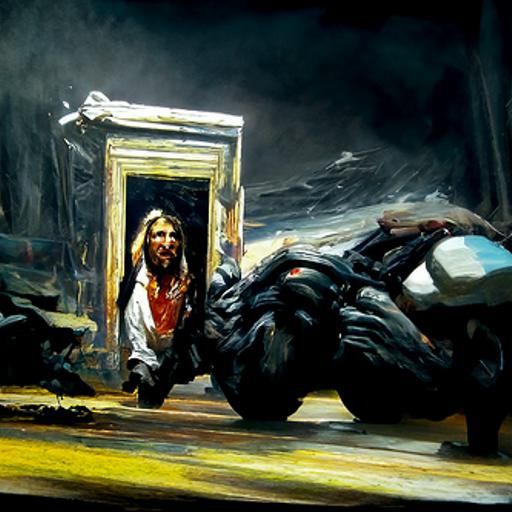 Redemption: Oil Painting in Gurney Style