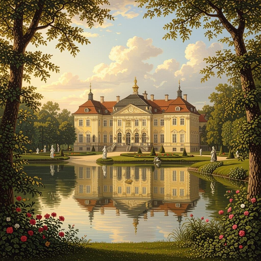 Schloss Nymphenberg in Baroque Style