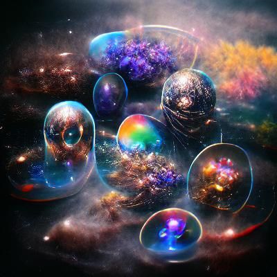 Spherical Universes Floating in Technicolor Mist