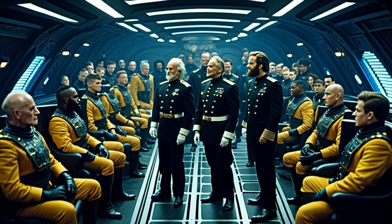 Cosmicfleet Officers and Cadets Prepare for Voyage