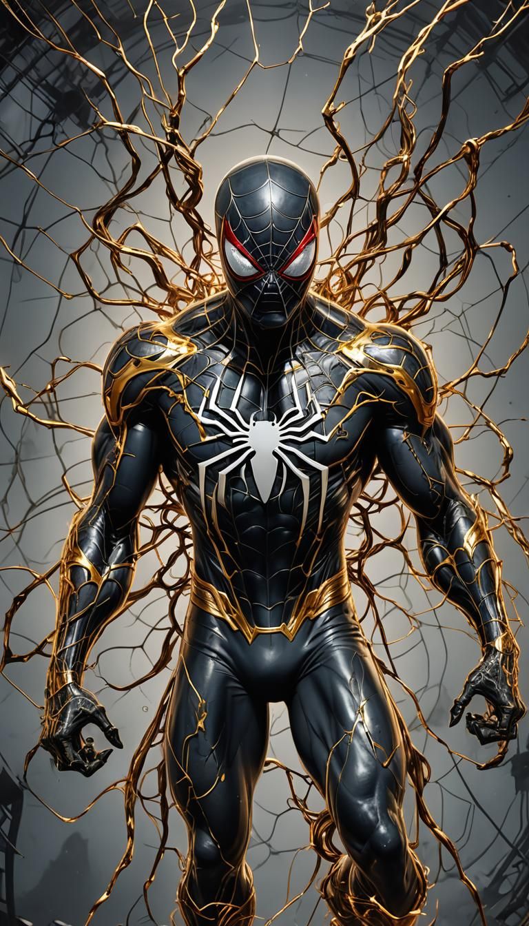 Spider-Man in Dark Cosmic Symbiosis