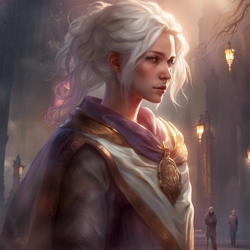 Kind Priest Boy in Medieval Fantasy Art