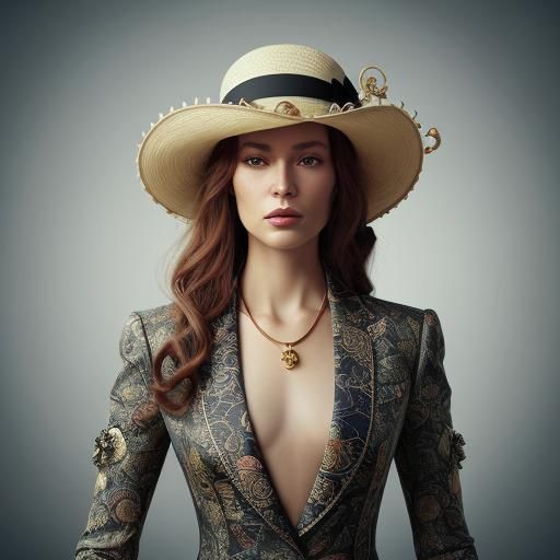 Human-Octopus Hybrid in Tailored Suit: Digital Art