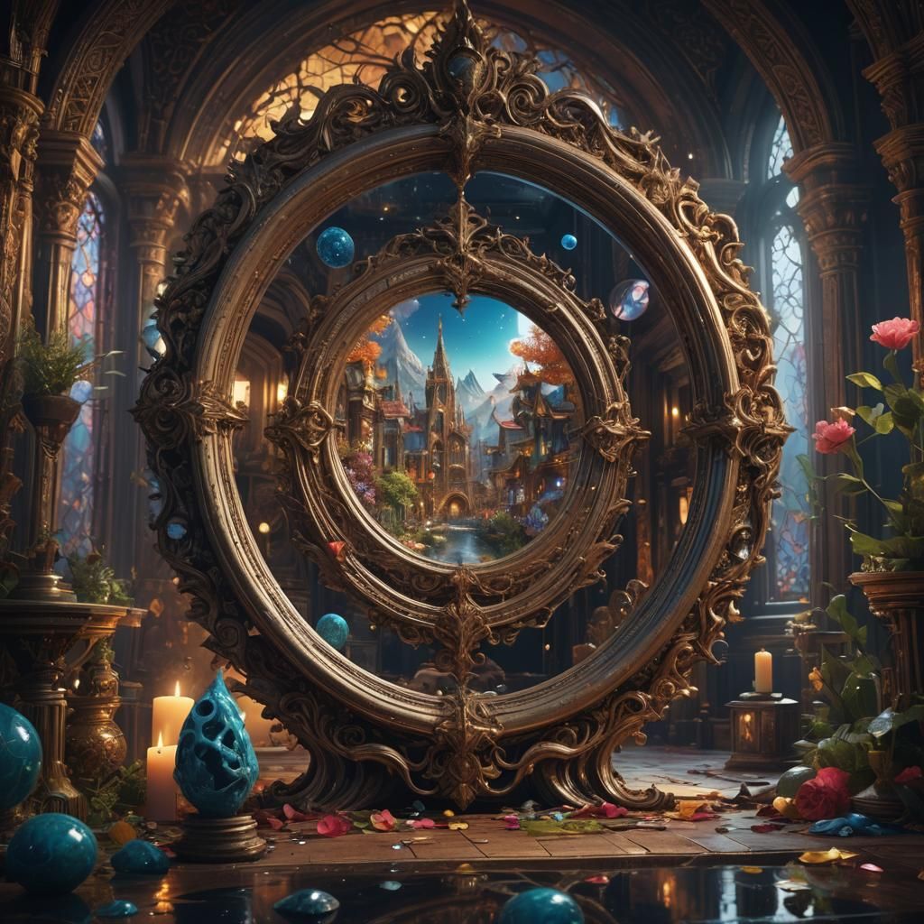 Emotional Mirror: Fantastical Matte Painting in Deep Color