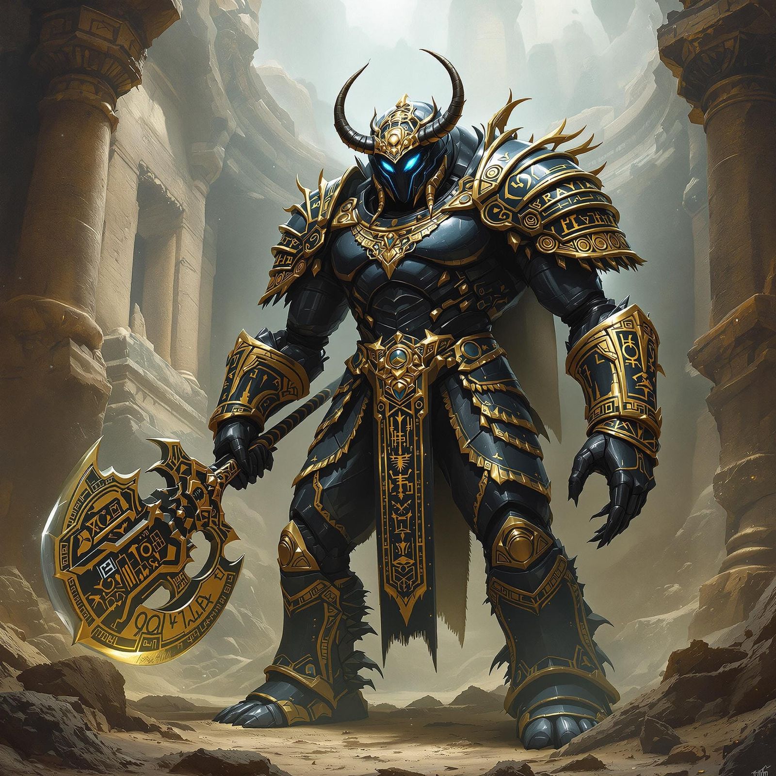 Scarab Warrior Guardian in Sunken Temple Ruins