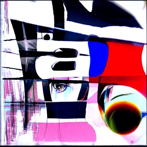 U.S.A. Pop Art Screen Print in Bauhaus Style