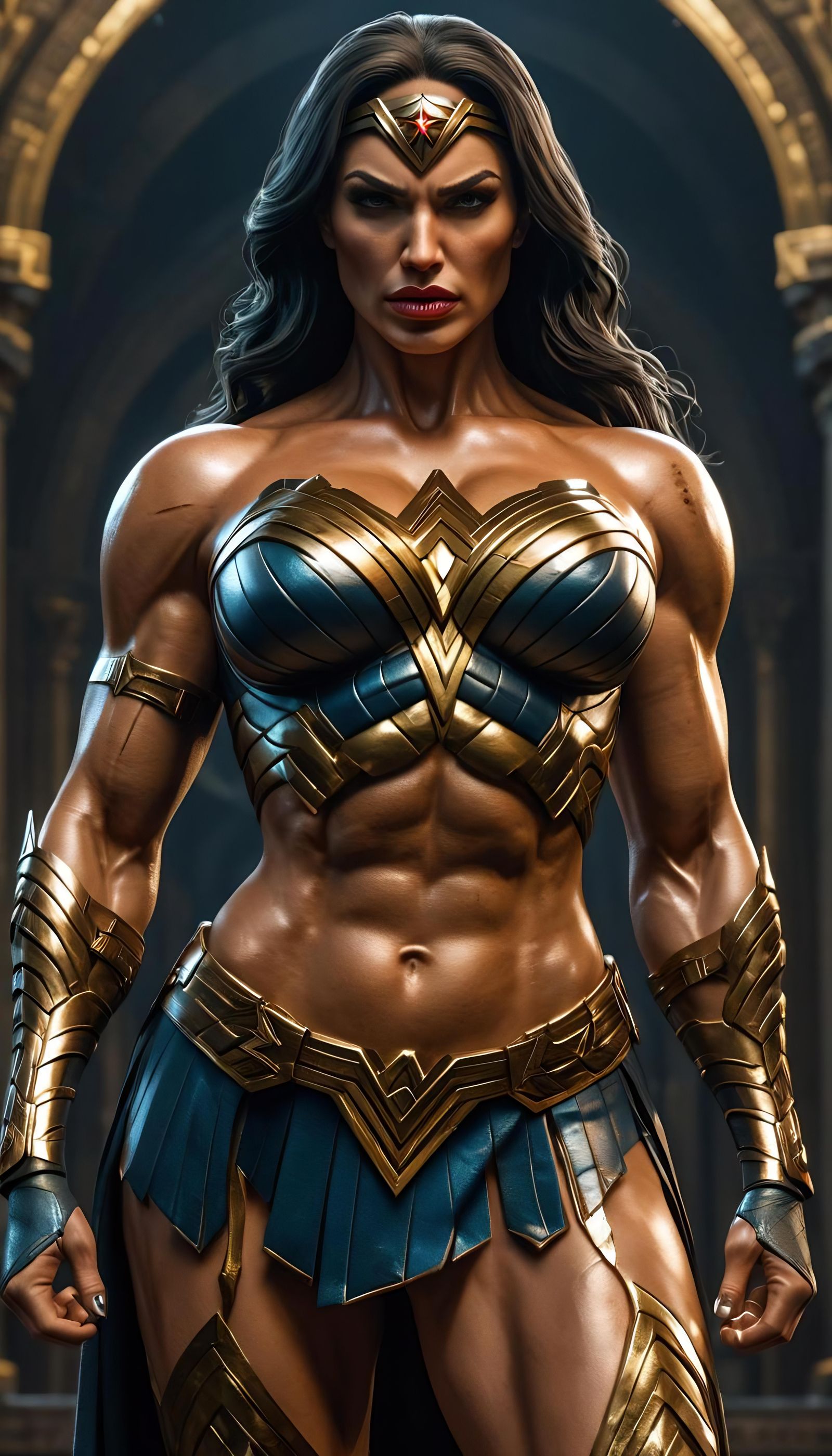 Evil Wonder Woman: Dark Fantasy Goddess of War