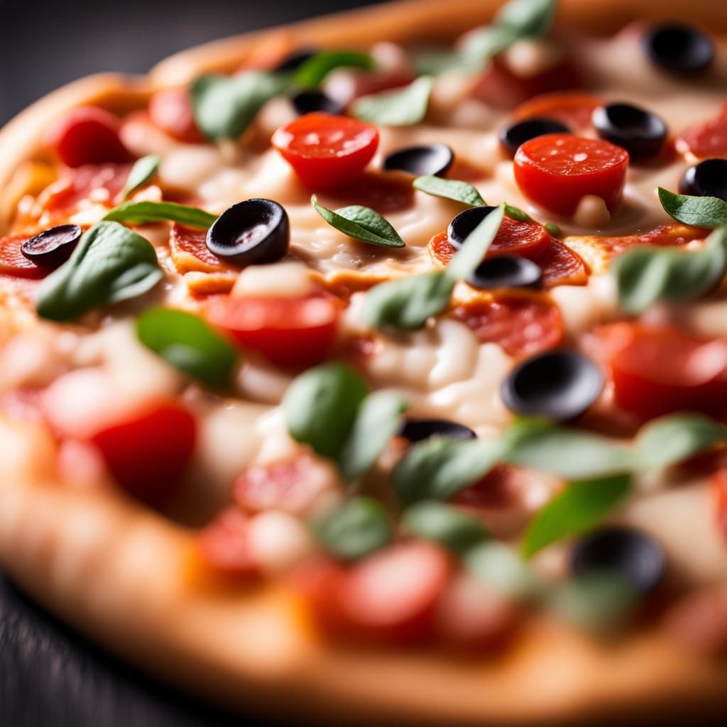 Delicious Pizza Captured with Professional Photography Techn...