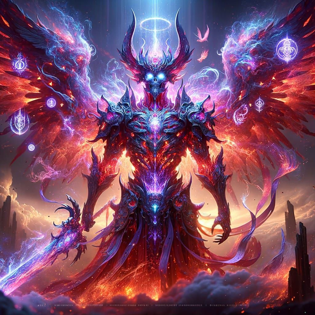 Ethereal Samurai Warrior of Radiant Energy