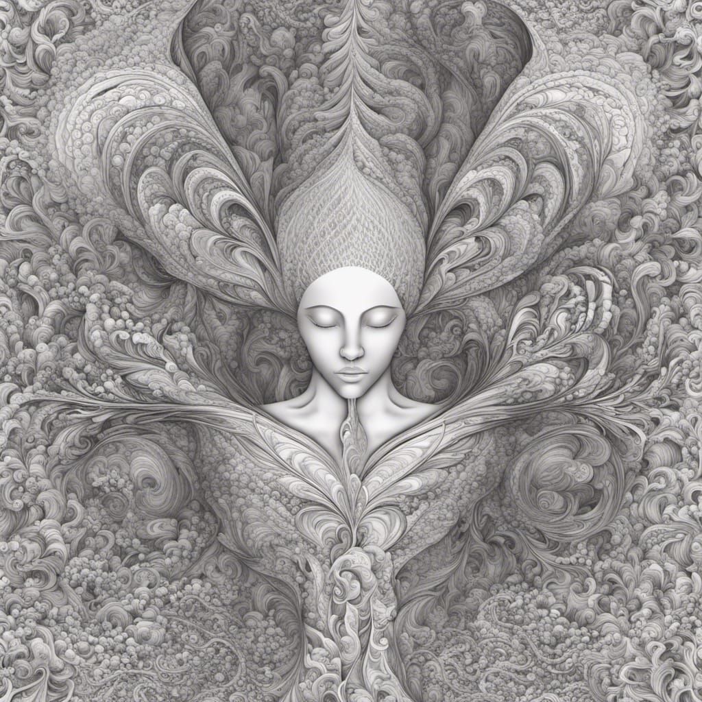 Abstract Breathwork Design with 3D Shading