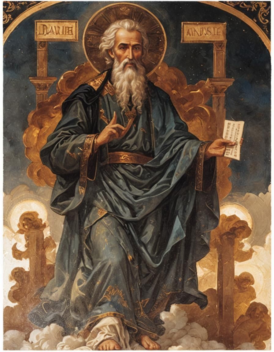 St. Andrew Orthodox Icon in Comic Book Style