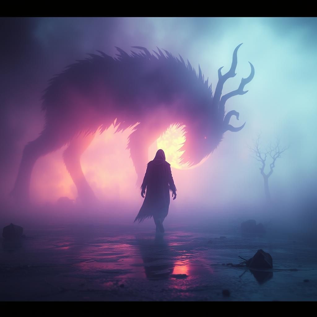 Consumed by Darkness: A Dark Fantasy Concept Art