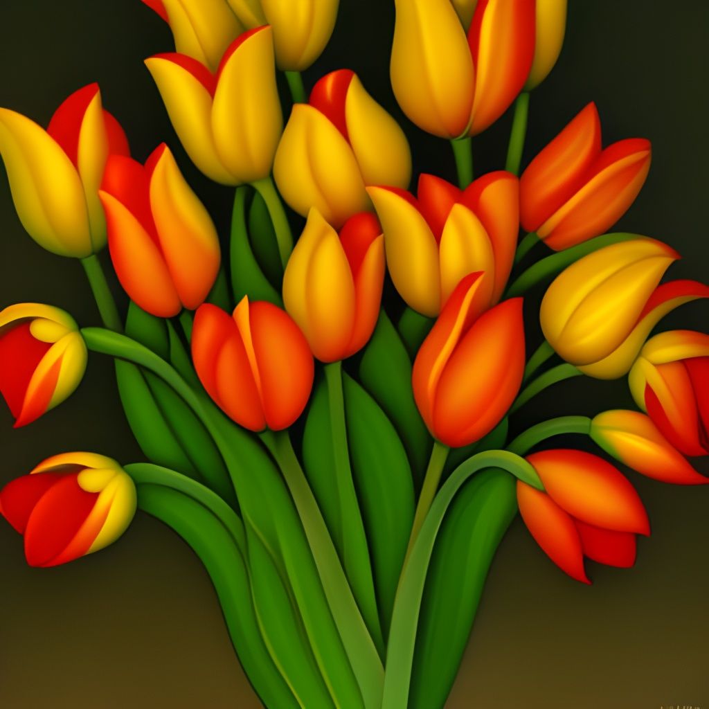 Tulip Tea in Vintage Style