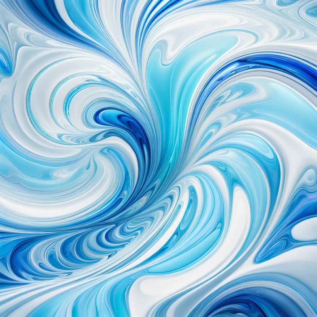 Kaleidoscopic Toothpaste Abstract in Digital Art Style