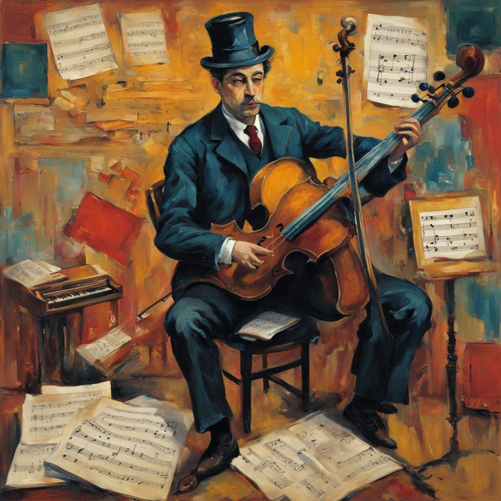 Charismatic Composer in Elegant Setting