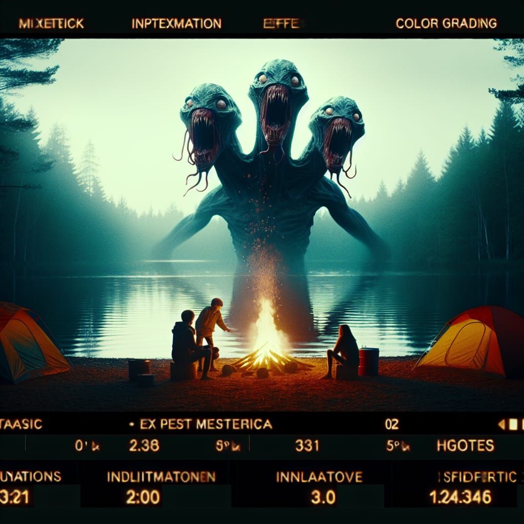 Terrifying Two-Headed Lake Monster Emerges in a Cinematic Ho...