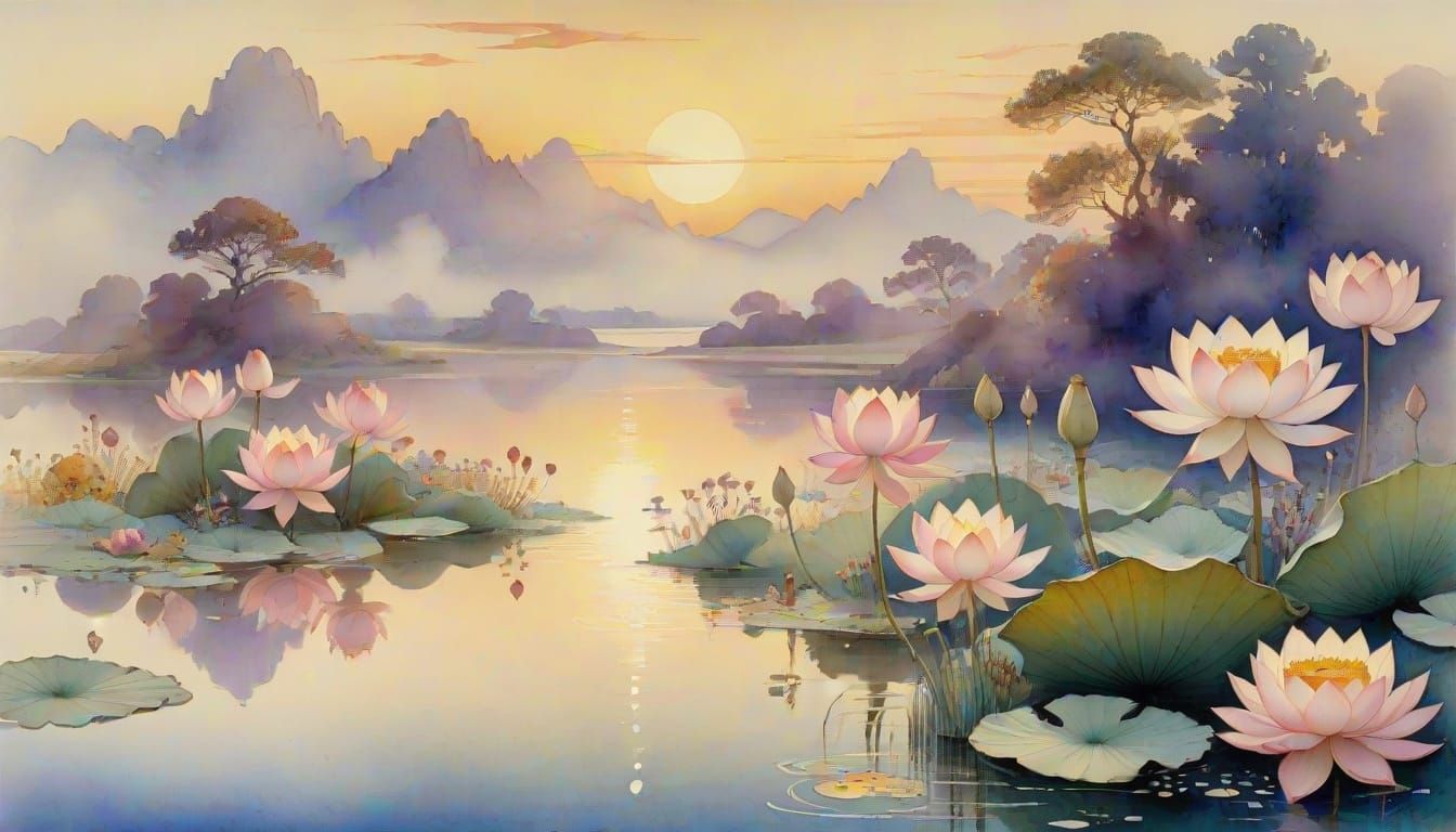 Lotus pond