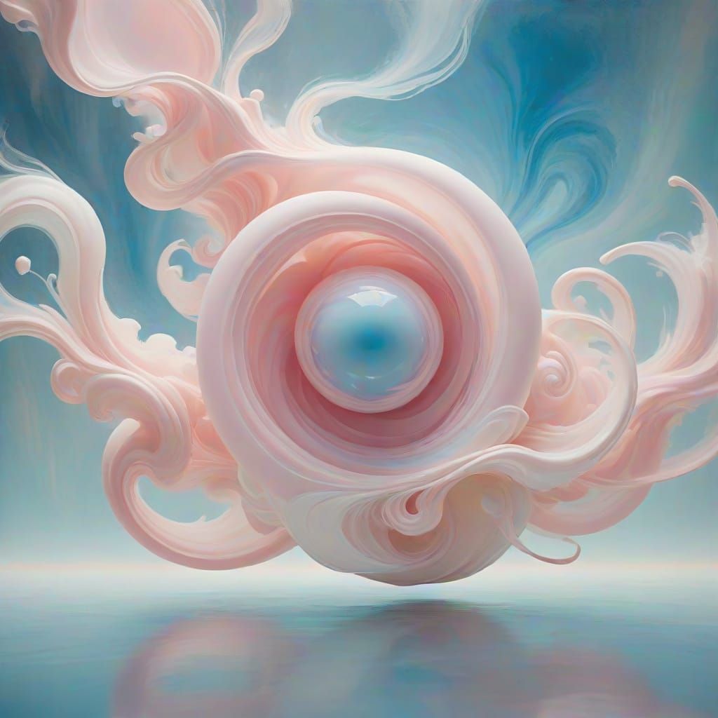 Ethereal Being in a Dreamlike Space