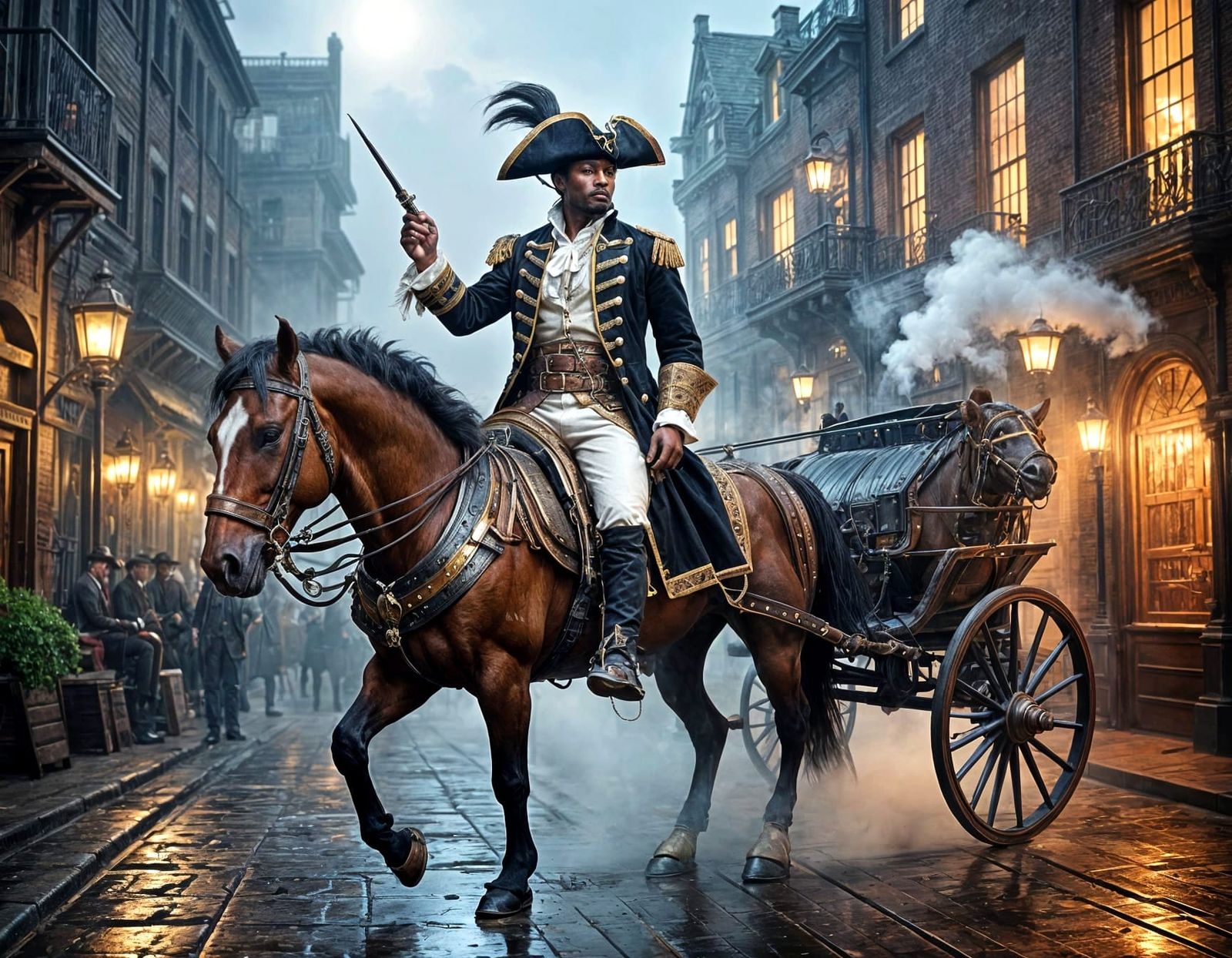 Steampunk Pirate Arrives in Style