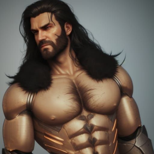 Industrial Robot with Unexpected Chest Hair