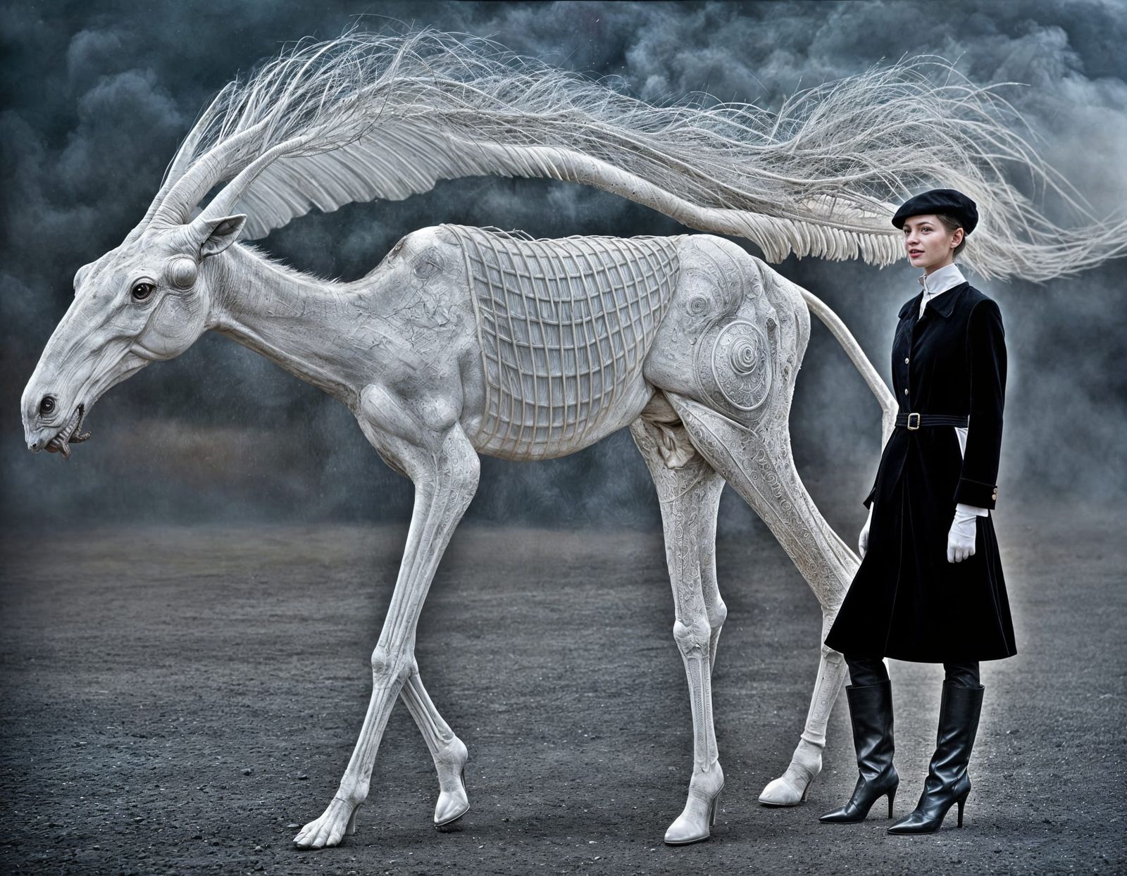 Surreal Restaurant Scene with Exotic Aliens, Photography