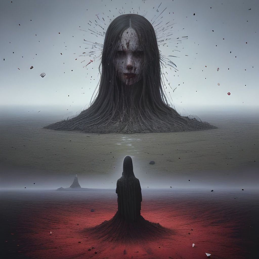 Surreal Battlefield Strewn with Confetti