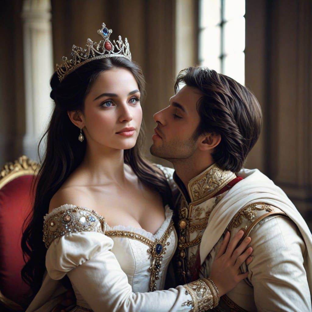 Eternal Love Poem in Romantic Art Style