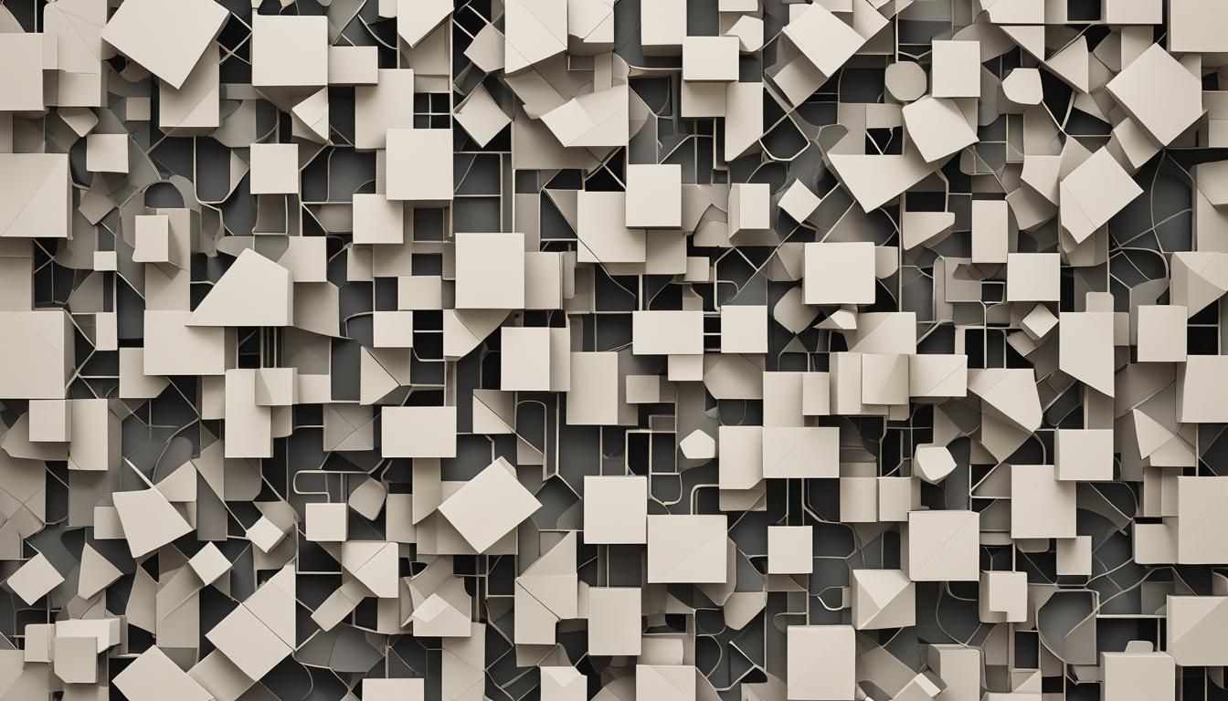 Abstract Geometric Forms in Negative Space